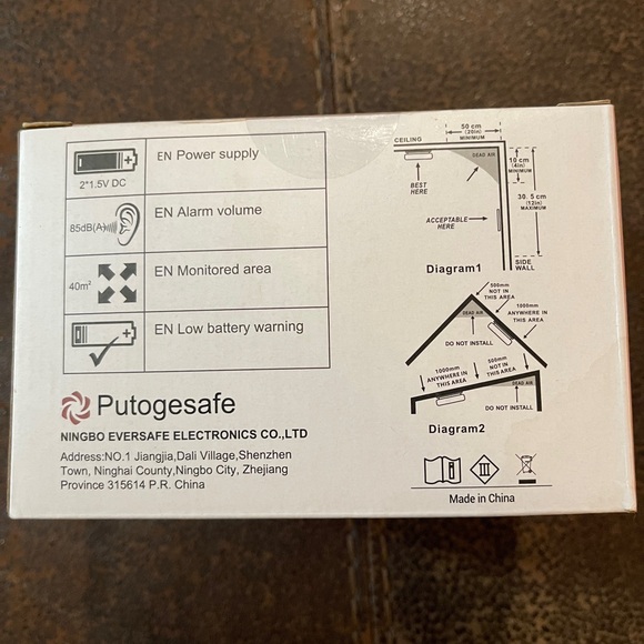 NWT Putogesafe 2 Pack Carbon Monoxide Detectors - Picture 3 of 13